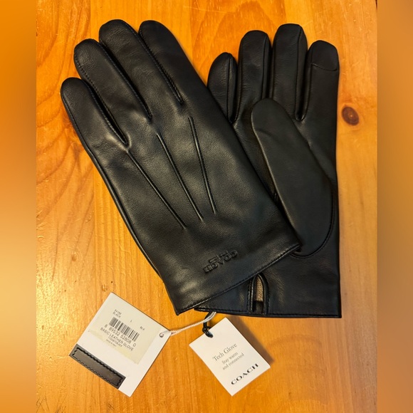 Coach Men’s Napa Leather Gloves *Brand New* - Picture 1 of 4
